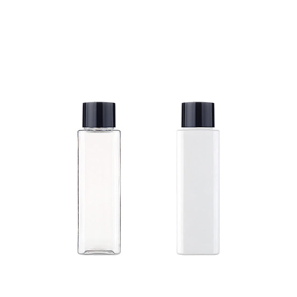 L) 中栓付スクリューキャップボトル(角型) S150ml_PET - YOKIプラザ - 化粧品容器