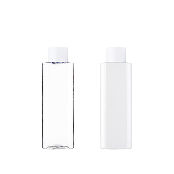 L) 中栓付スクリューキャップボトル(角型) S300ml_PET - YOKIプラザ - 化粧品容器