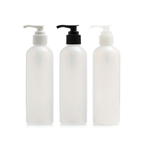 D) ポンプボトル(半透明ボトル) E-R250ml_PE - YOKIプラザ - 化粧品容器