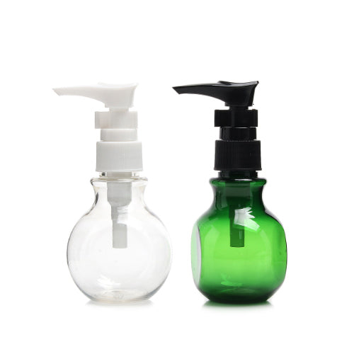 D) ミニヘッドポンプボトル(丸型) T60ml_PET - YOKIプラザ - 化粧品容器