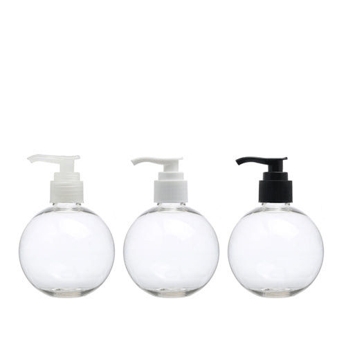 D) ポンプボトル(丸型) T250ml_PET - YOKIプラザ - 化粧品容器
