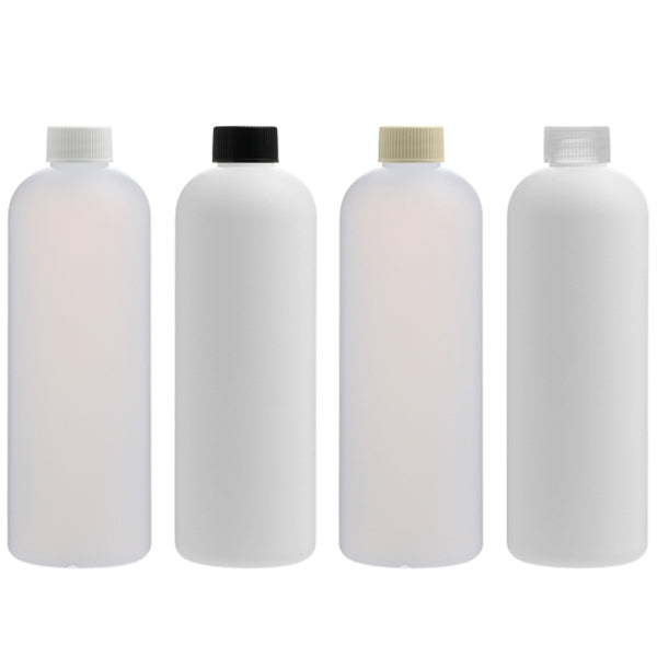 D) スクリューキャップボトル E-R500ml_PE(白) - YOKIプラザ - 化粧品容器