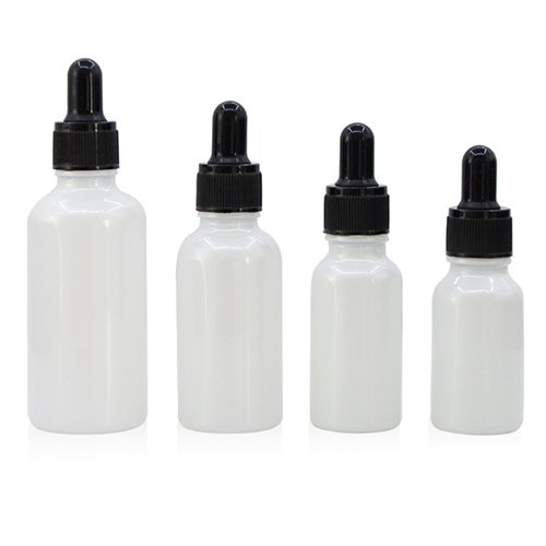 C) ガラススポイトオイル(パールホワイト) 50ml - YOKIプラザ - 化粧品容器