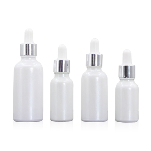 C) ガラススポイトオイル(パールホワイト) 50ml - YOKIプラザ - 化粧品容器