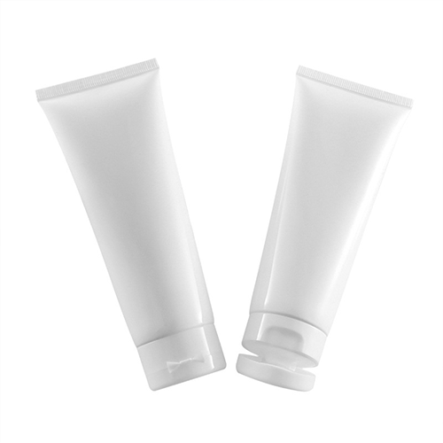 C) ワンタッチキャップチューブ(白) 100g_PE - YOKIプラザ - 化粧品容器