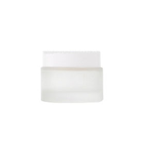 C) ガラスクリームジャー(半透明×白キャップ) 50g - YOKIプラザ - 化粧品容器