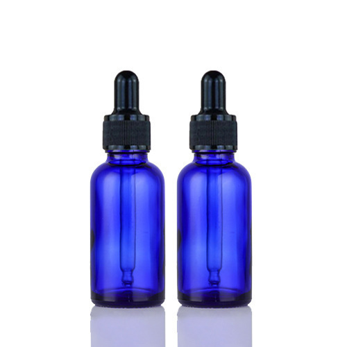 C) ガラススポイトオイル(青×ローレット有) 20ml