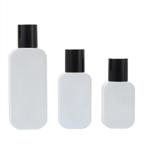 C) ガラスワンドロップポンプ(角丸平角×黒キャップ) 120ml - YOKIプラザ - 化粧品容器