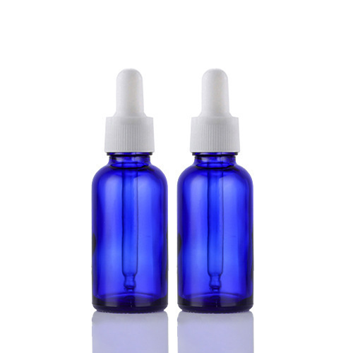 C) ガラススポイトオイル(青×ローレット有) 20ml