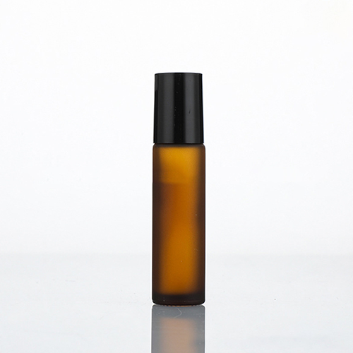 C) ガラス ロールオンオイル容器(茶色半透明) 10ml