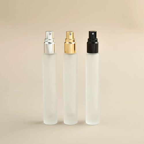 C) アルミキャップガラススプレー(半透明・細長タイプ) 10ml
