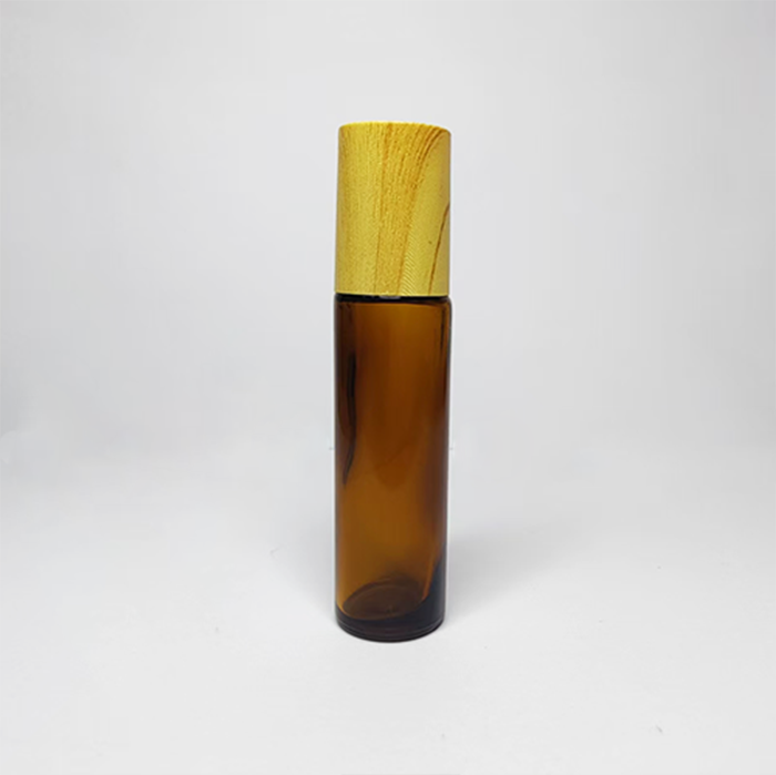 C) ガラス ロールオンオイル容器(茶色透明) 10ml
