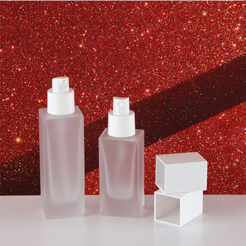 C) ガラススプレー(半透明・角型×角キャップ) 100ml - YOKIプラザ - 化粧品容器