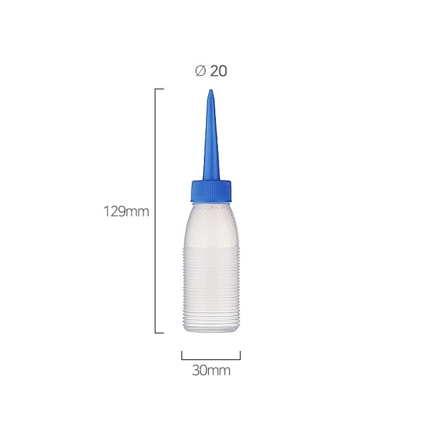 L) オイル用トンガリキャップボトル(青) 40ml_PE
