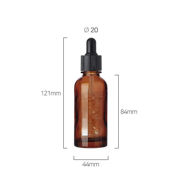 L) ガラススポイトボトル(茶ボトル) CRL50ml