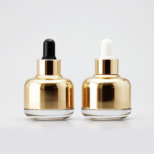 L) ガラス+アルミスポイトボトル(ゴールド) 30ml