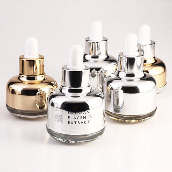 L) 金冠・銀冠ガラス+アルミ スポイトボトル 20,50ml