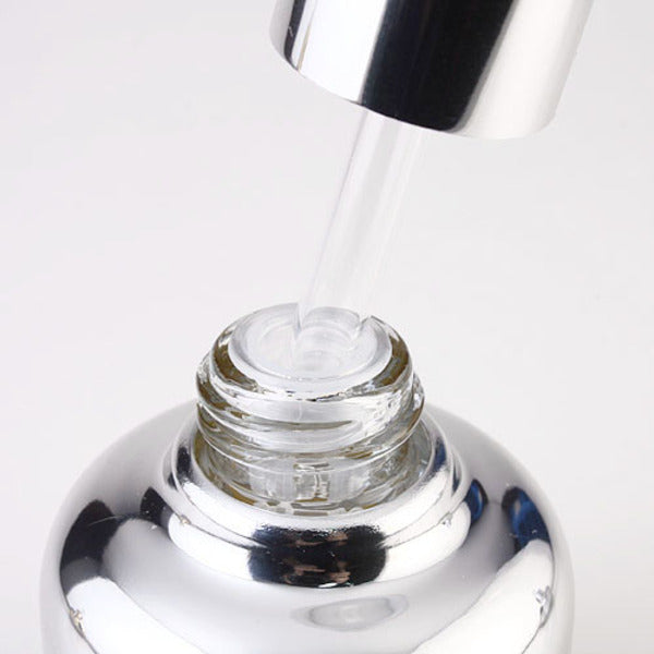 L) 金冠・銀冠ガラス+アルミ スポイトボトル 20,50ml
