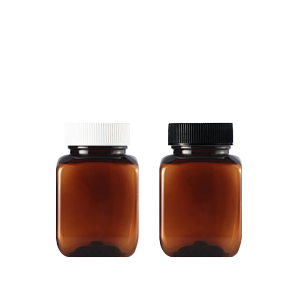 L) 広口キャップボトル(Bタイプ角型) 120ml_PET