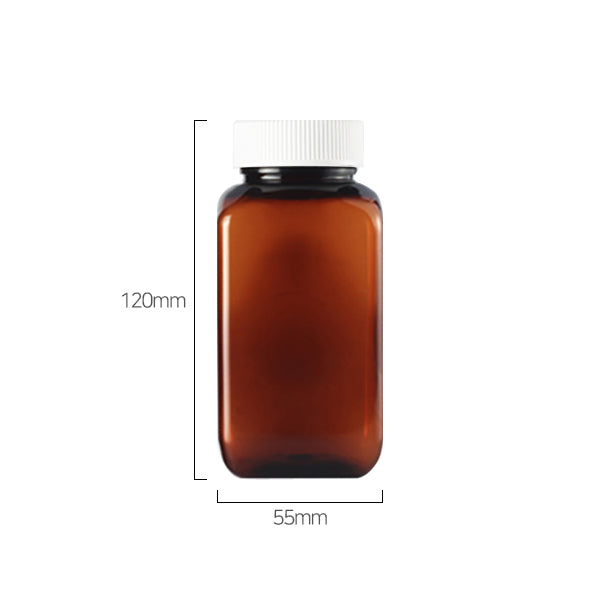 L) 広口キャップボトル(Bタイプ角型) 200ml_PET