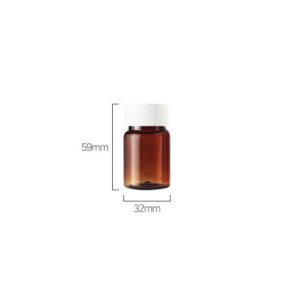 L) 広口キャップボトル(B丸タイプ) 25ml_PET