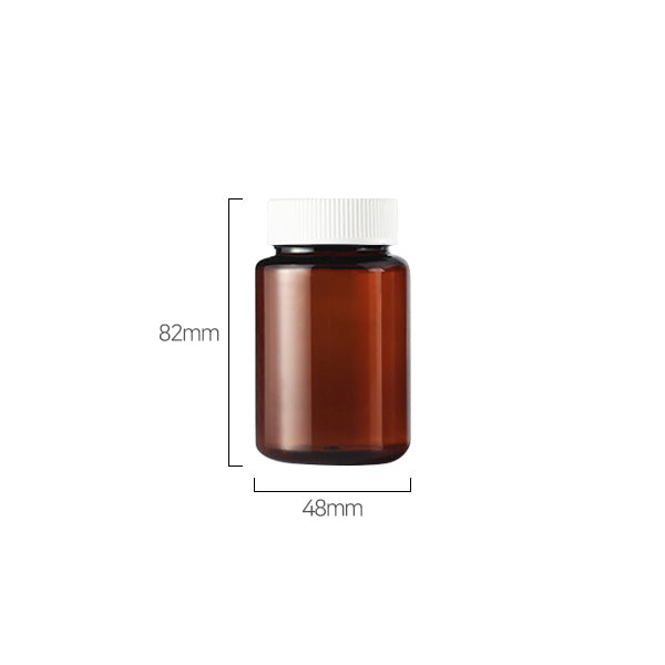 L) 広口キャップボトル(B丸タイプ) 100ml_PET