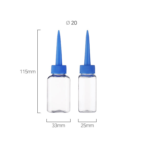 L) オイル用トンガリキャップボトル(青) 40ml_PET