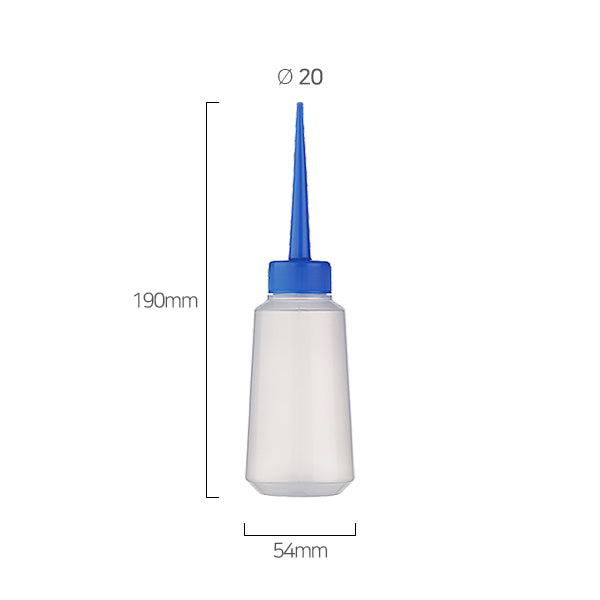 L) オイル用トンガリキャップボトル(青) 150ml_PE