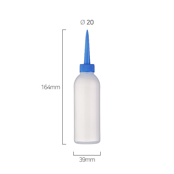 L) オイル用トンガリキャップボトル(青) 100ml_PE