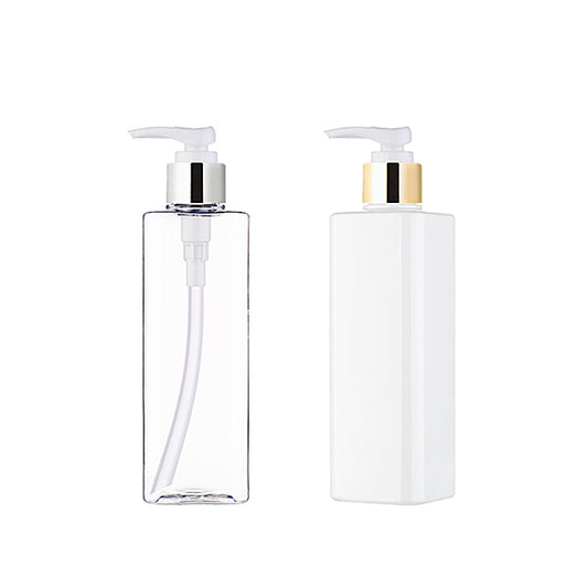 L) 金冠・銀冠ポンプボトル(角型/Dタイプ) S300ml_PET