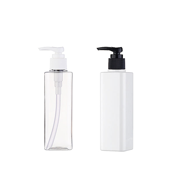 L) ポンプボトル(Dタイプ/角型) S200ml_PET