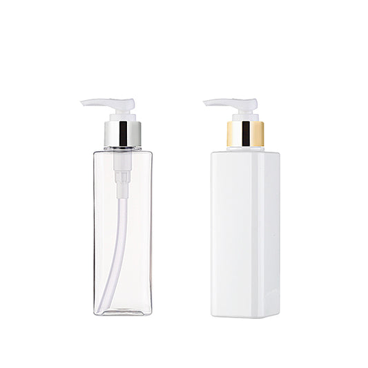 L) 金冠・銀冠ポンプボトル(角型/Dタイプ) S200ml_PET