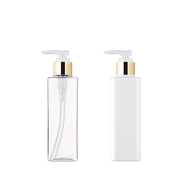 L) 金冠・銀冠ポンプボトル(角型/Dタイプ) S200ml_PET