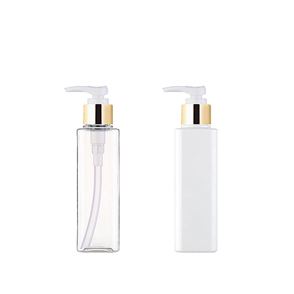 L) 金冠・銀冠ポンプボトル(角型/Dタイプ) S150ml_PET