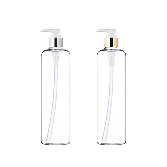 L) 金冠・銀冠ポンプボトル(透明/Dタイプ) CRL410ml_PET