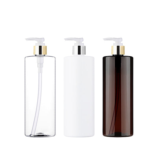 L) 金冠・銀冠ポンプボトル(Dタイプ) CL500ml_PET