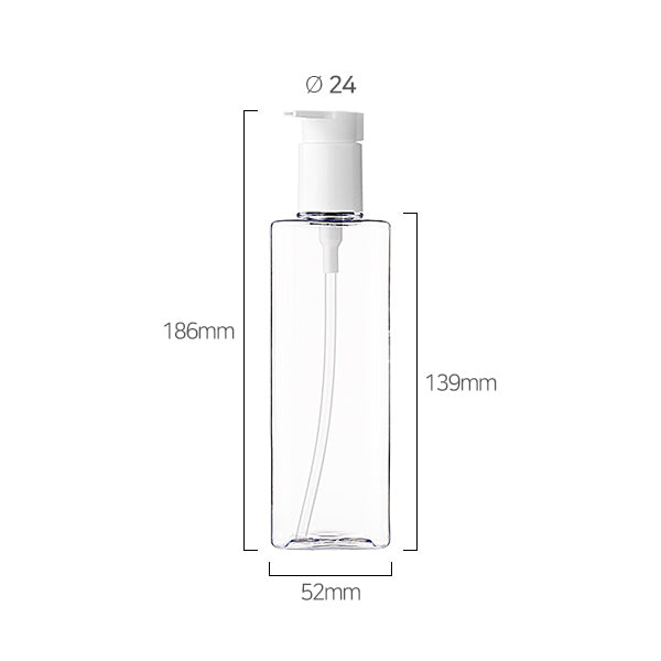 L) ジェルポンプボトル360(角型) S300ml_PET