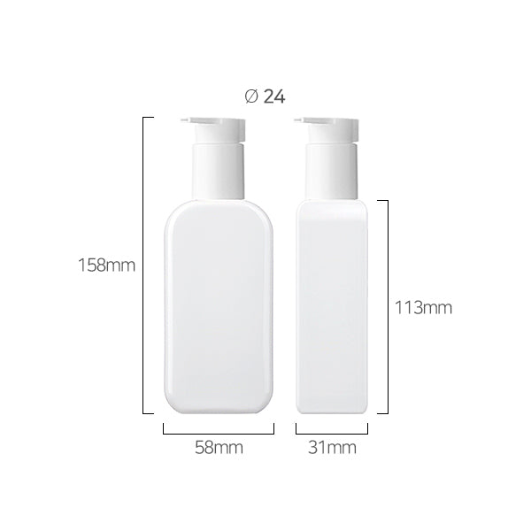 L) ジェルポンプボトル360(スクエア) SR150ml_PET
