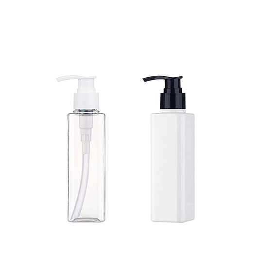 L) ポンプボトル(Bタイプ/角型) S150ml _PET - YOKIプラザ - 化粧品容器