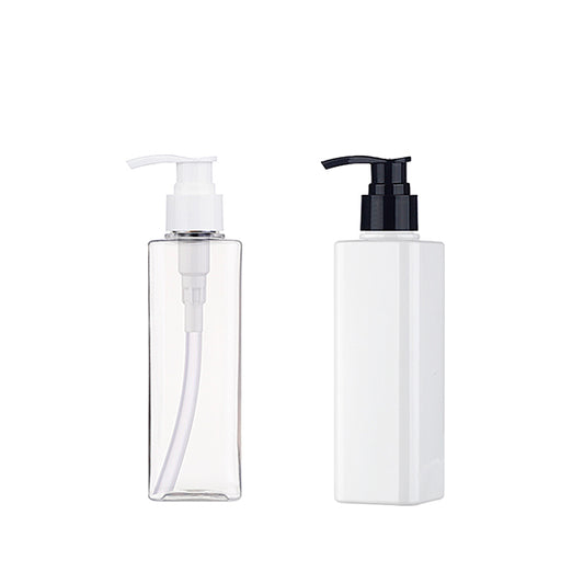 L) ポンプボトル(Bタイプ/角型) S200ml_PET - YOKIプラザ - 化粧品容器
