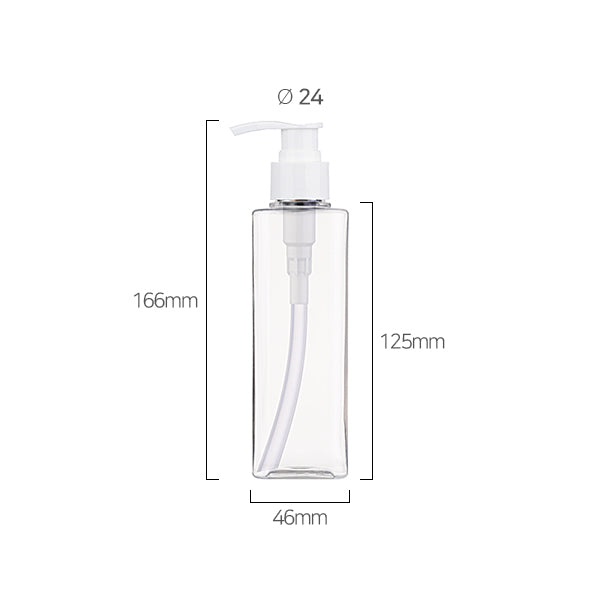 L) ポンプボトル(Bタイプ/角型) S200ml_PET