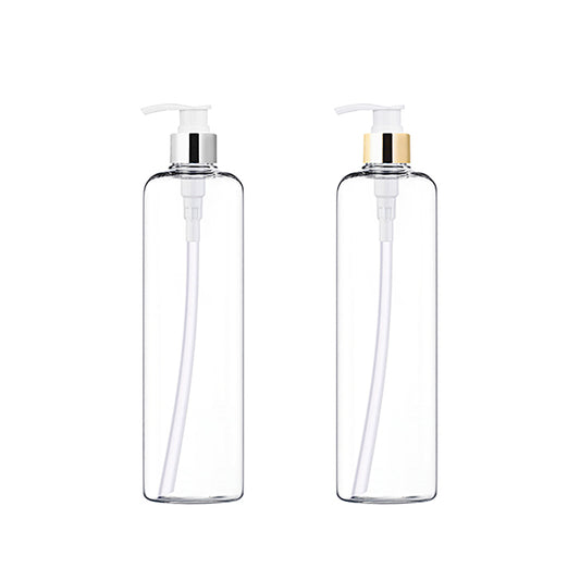 L) 金冠・銀冠ポンプボトル(Bタイプ・透明ボトル) CRL410ml_PET - YOKIプラザ - 化粧品容器