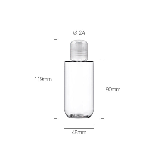 L) プレスキャップボトル CU120ml_PET - YOKIプラザ - 化粧品容器