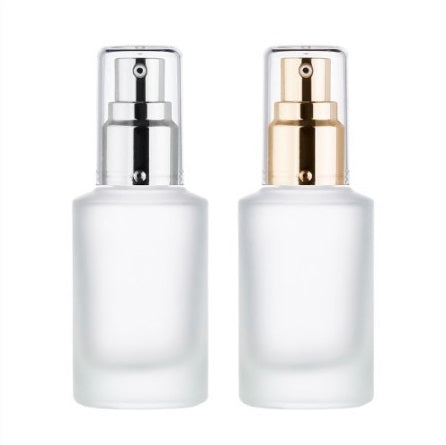 L) フルメタルガラスドロップポンプ(半透明マット) CH50ml - YOKIプラザ - 化粧品容器