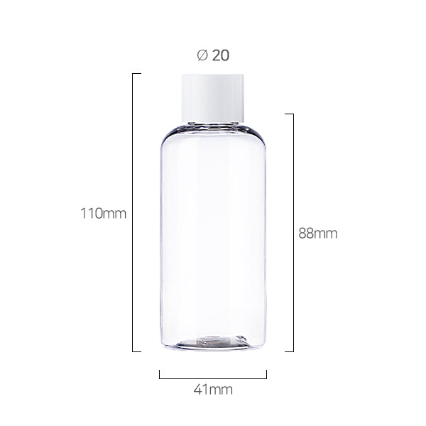 L) 中栓付スクリューキャップ(肉厚キャップ) CR100ml_PET