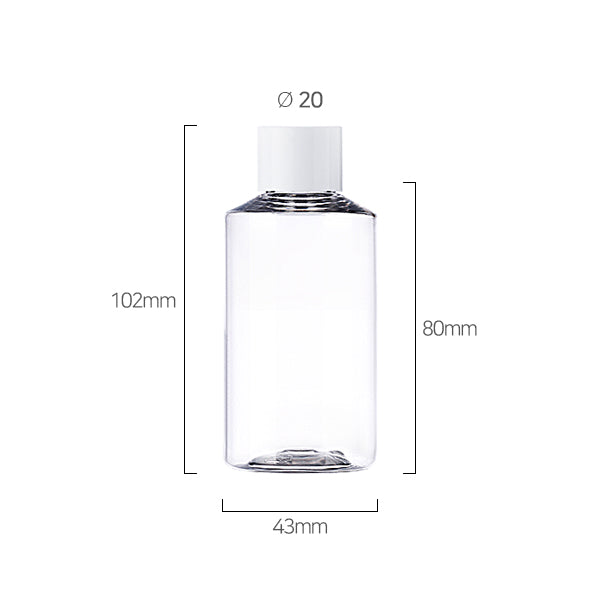 L) 中栓付スクリューキャップ(肉厚キャップ) CA100ml_PET