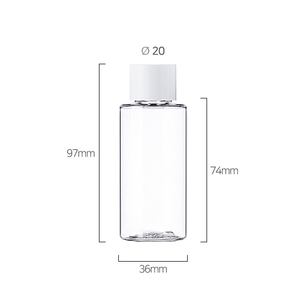 L) 中栓付スクリューキャップ(肉厚キャップ) C60ml_PET