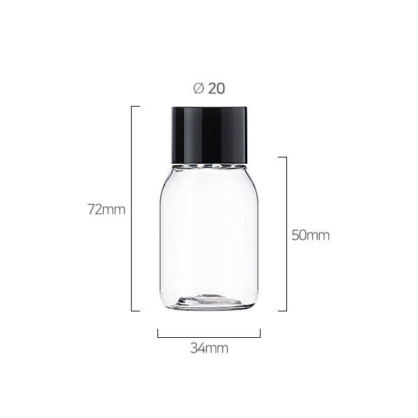 L) 中栓付スクリューキャップ(肉厚キャップ) CD30ml_PET