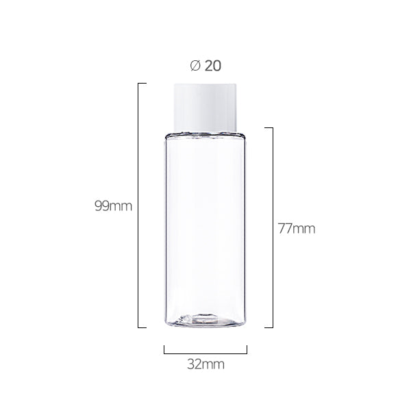 L) 中栓付スクリューキャップ(肉厚キャップ) C50ml_PET