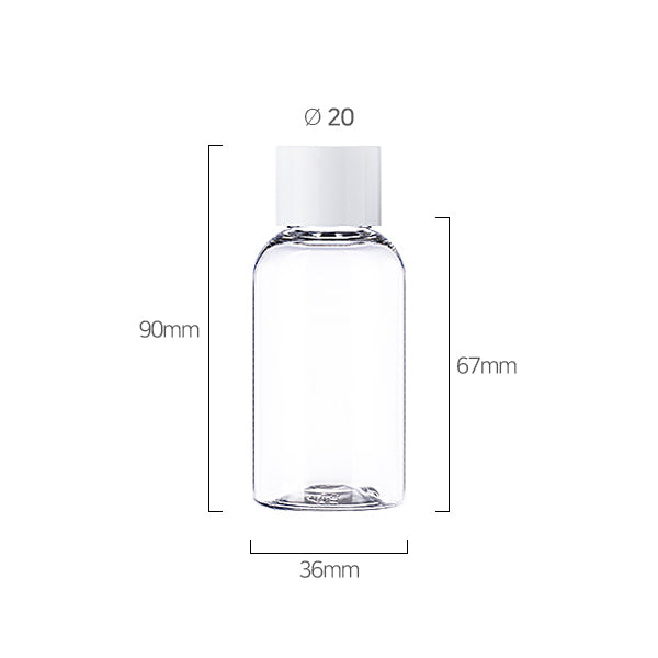 L) 中栓付スクリューキャップ(肉厚キャップ) CR50ml_PET